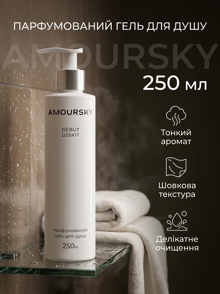 Картка гель для душу AMOURSKY
